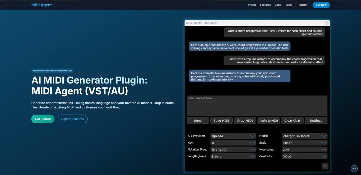 AI MIDI Generator – MIDI Agent AI MIDI Generator