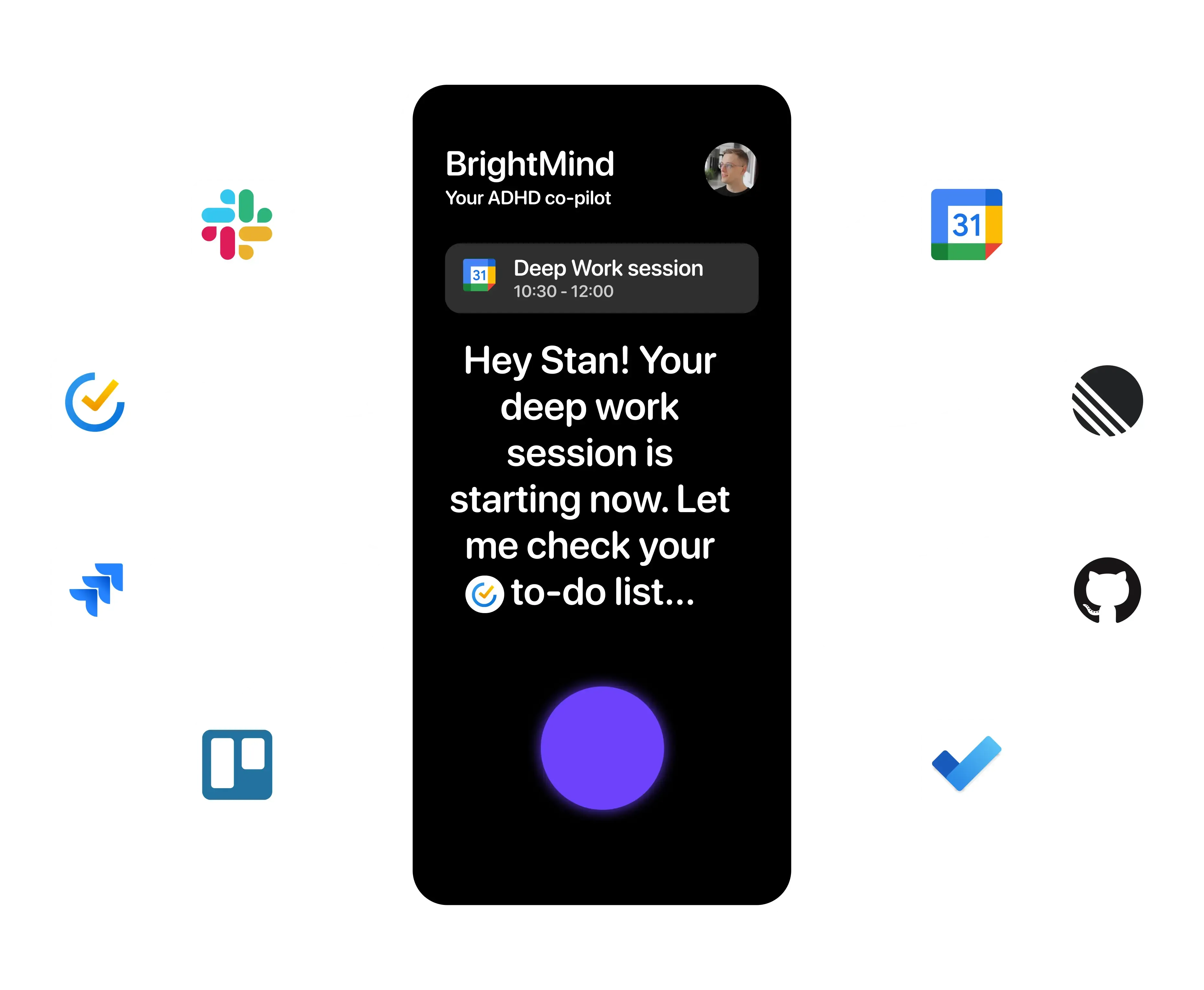 BrightMind – AI voice companion for ADHD productivity