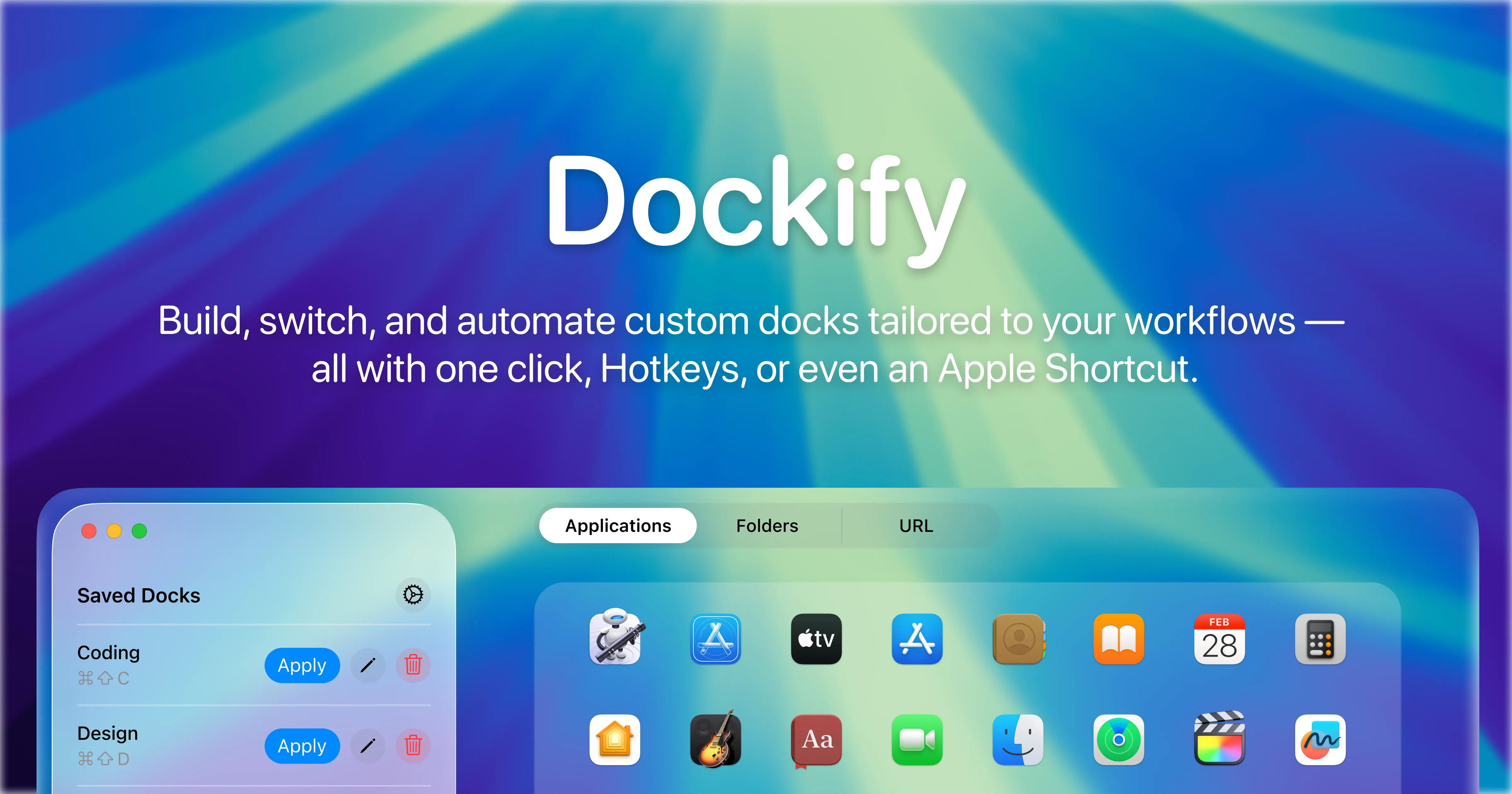 Dockify – Switch between personalized dock setups instantly