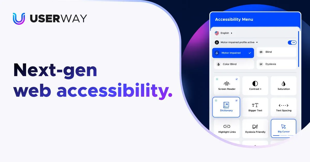 UserWay – Automated ADA and WCAG accessibility solutions