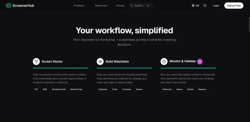 Stock Screener media